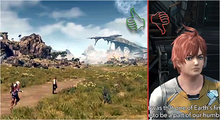Xenoblade Chronicles X In-Game Art Comparison